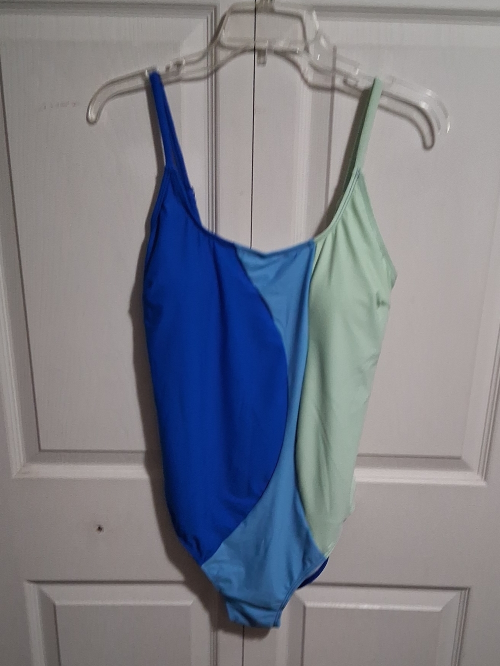 BMJL Colorblock One-Piece Swimsuit - Blue Green - L